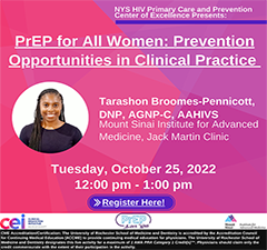 PrEP Aware Week Programming:  PrEP for All Women: Prevention Opportunities in Clinical Practice 